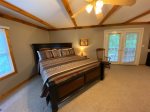 Loft Master Bedroom with a King Bed and a Flat Smart Screen TV, streaming only 